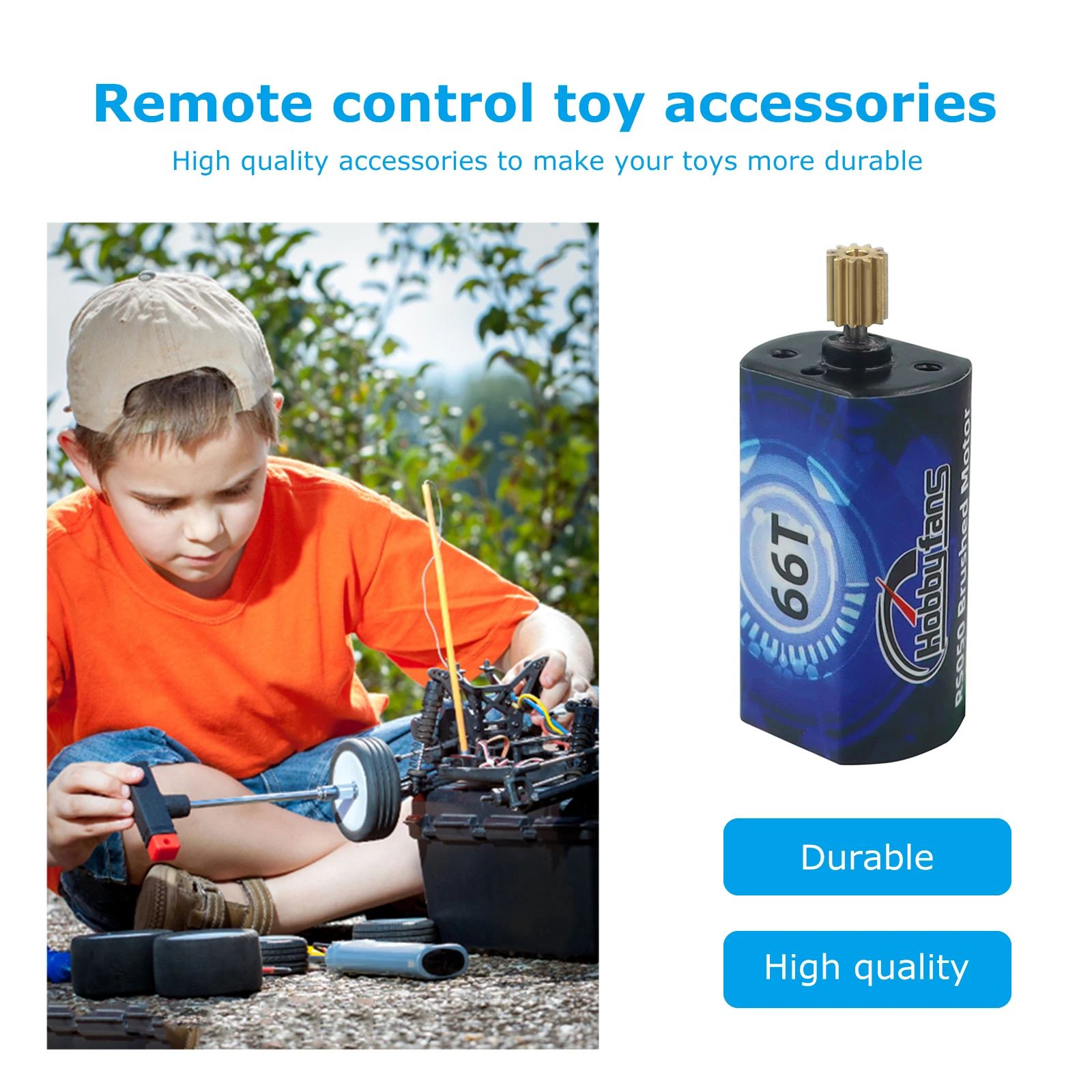 050 RCブラシ付きモーター RCカーパーツ RCクローラー ブラシ付きモーター交換用アクセサリー RCクローラーカーモーター Axial Scx24 Axi00002用