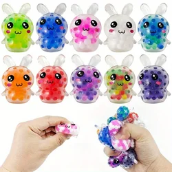 Bunny Beads Decompressing Balls Pinch Funny Adult Decompressing Toys Decompressing Rabbit Squishy Balls Squeeze Toys Easter Egg