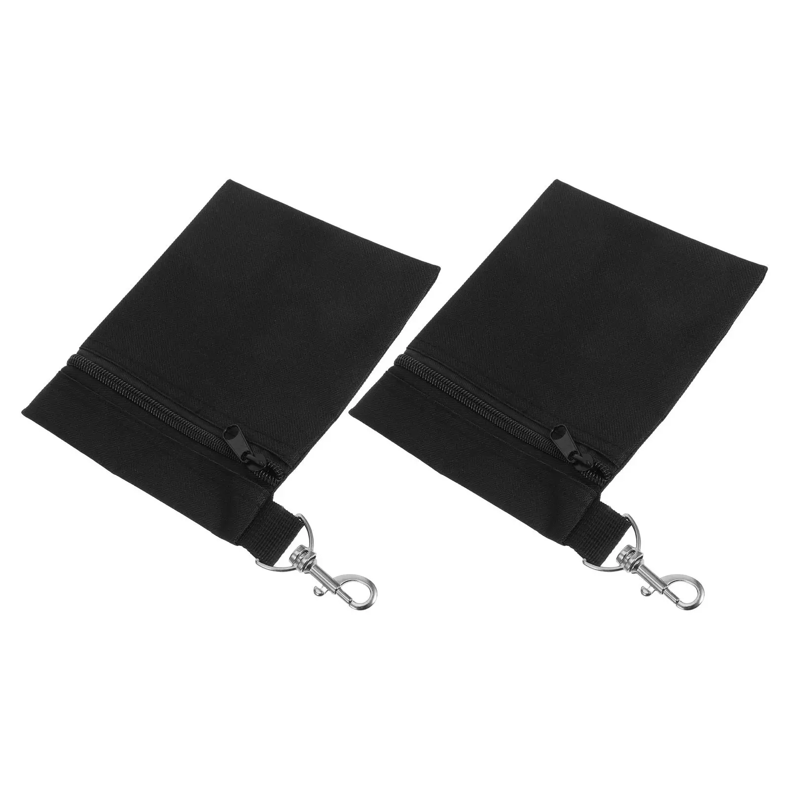 

2Pcs Golf Tee Pouch Nylon Lightweight Wear-Resistant Zipper Closure Rotating Lobster Claw Clip Waist Bag Golf Accessories Pouch