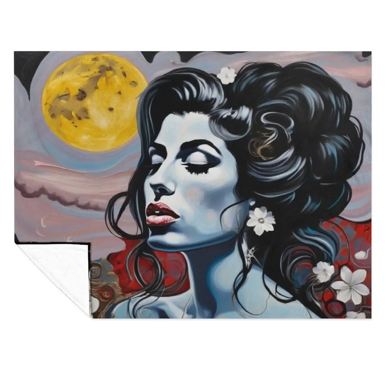 

Amy Winehouse Throw Blanket Weighted anime Hair funny gift Blankets
