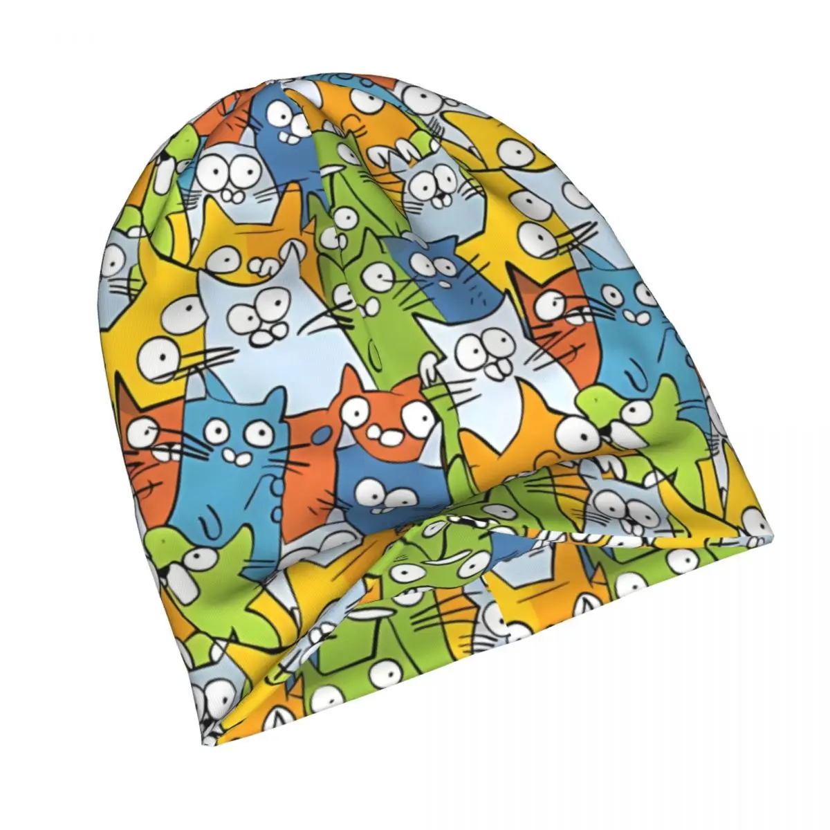 Gato fino Hip Hop Boné para Homens, Bonnet Chapéus, Gorros Chapéu, Skullies, Engraçado