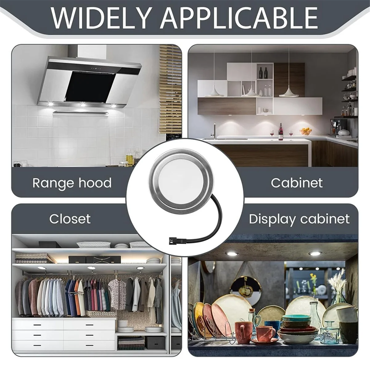 ABJZ 12V DC 1.5W レンジフードライト SMソケット付き 穴クローゼットストーブLEDライト ホワイトキッチンレンジフード電球 2個パック