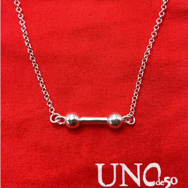 2023 UNOde50 New Spanish Bestselling Creative Fashion Simple Exquisite DIY Necklace Women's Romantic Jewelry Gift Bag