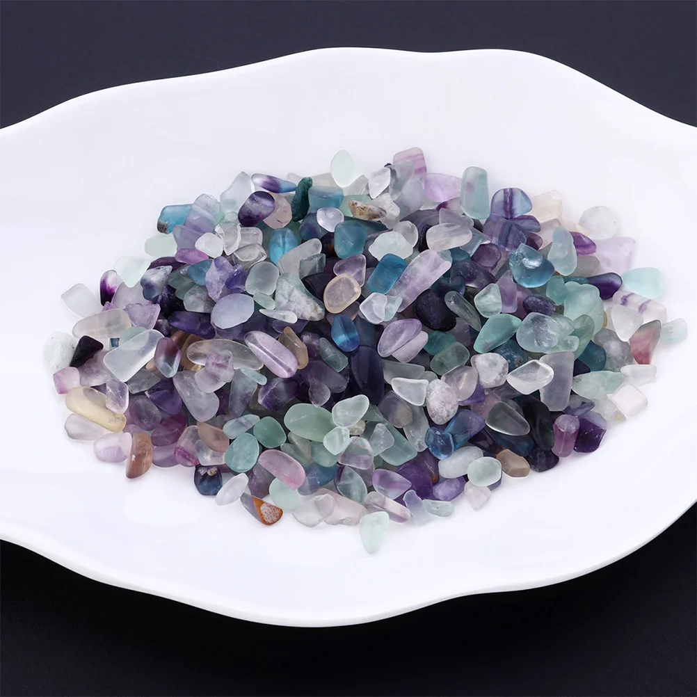 

1 Pack Natural Crystal Colorful Glass Gravels Fish Tank Garden Decoration Stones Lightweight Safe Ornament Glass Gravels