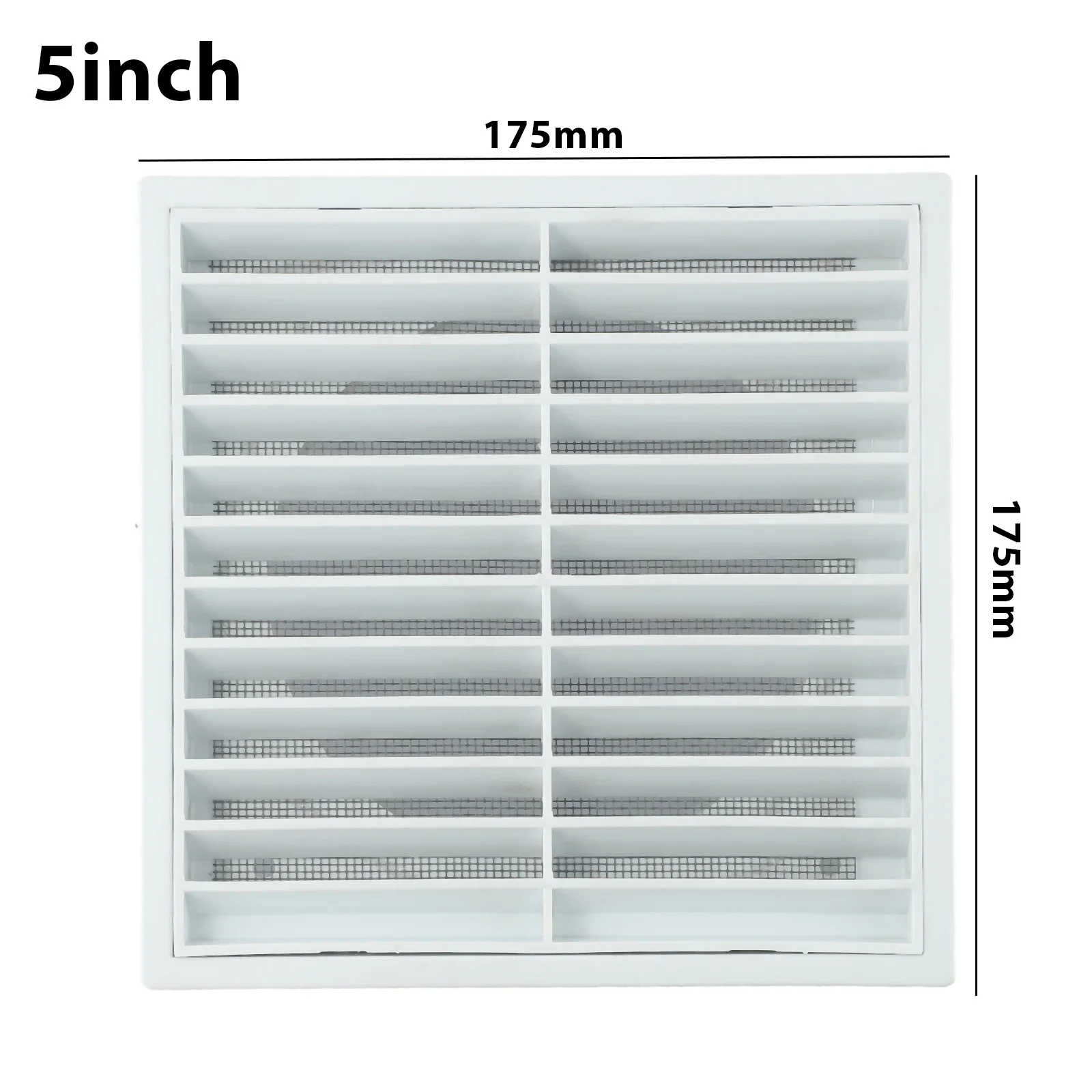Outdoor Square Vent Louver Ventilation Grill With Filter Fresh Air System Mosquito Insect Net Cover Screen Exhaust Outlet