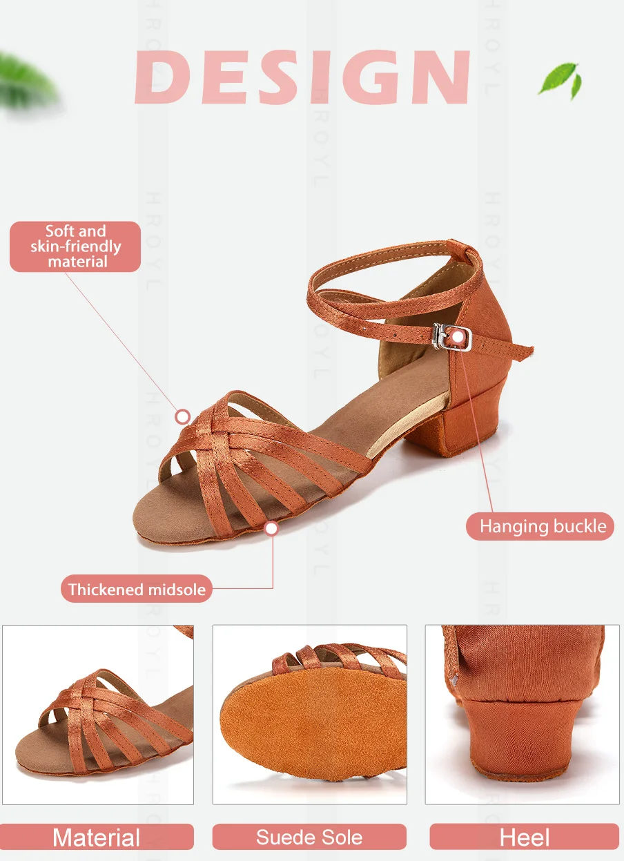 Mädchen Tanzschuhe Kinder Kind Mädchen Ballsaal Latein Tanzschuhe für Frauen Moderne Jazz Tanzschuhe Trainingsschuhe Salsa Sandalen – Detail 4