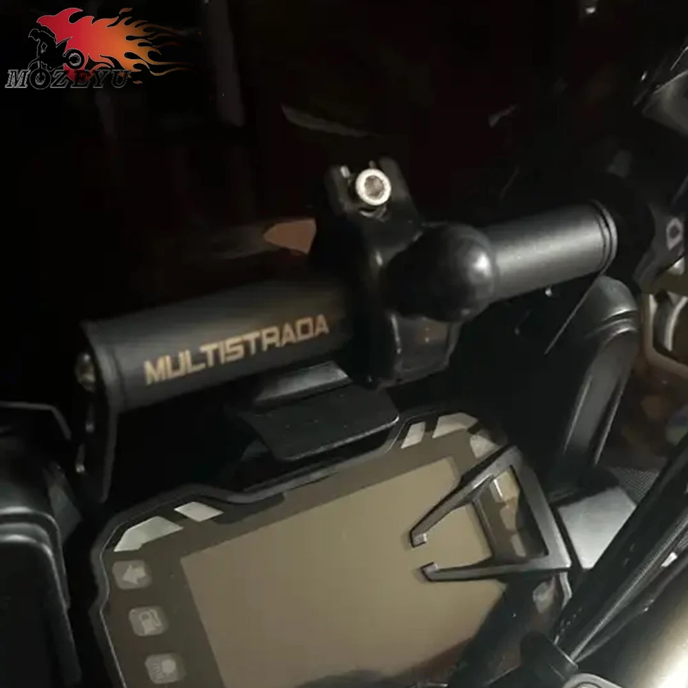 

For Ducati Multistrada 950 950S 1200 1200S 1260 1260S V2 V2S 2015 - 2024 Phone Holder Mount Navigation Holder GPS Bracket Plate