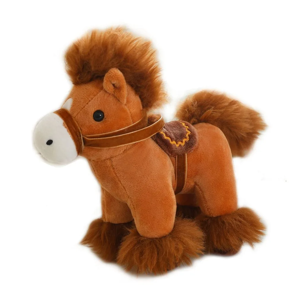 Mascot Dolls 2026 Horse Plush Doll Simulation Creative Horse Plush Toys Kawaii Cute Zodiac Pony Figurine Year of Horse