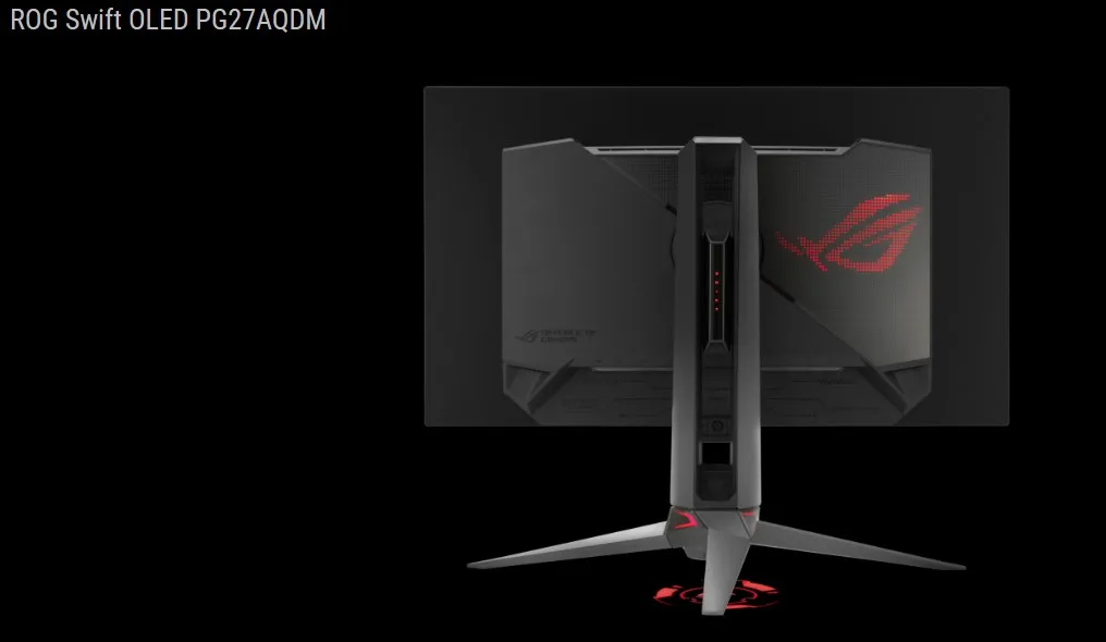 ROG 26,5-calowy ekran OLED 2K Gaming IPS Monitor 240HZ PG27AQDM
