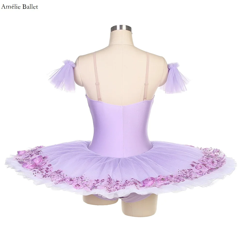 BLL510 أومبير الأرجواني قبل المهنية الباليه توتو فطيرة توتو للفتيات والنساء مرحلة الأداء فستان رقص #2