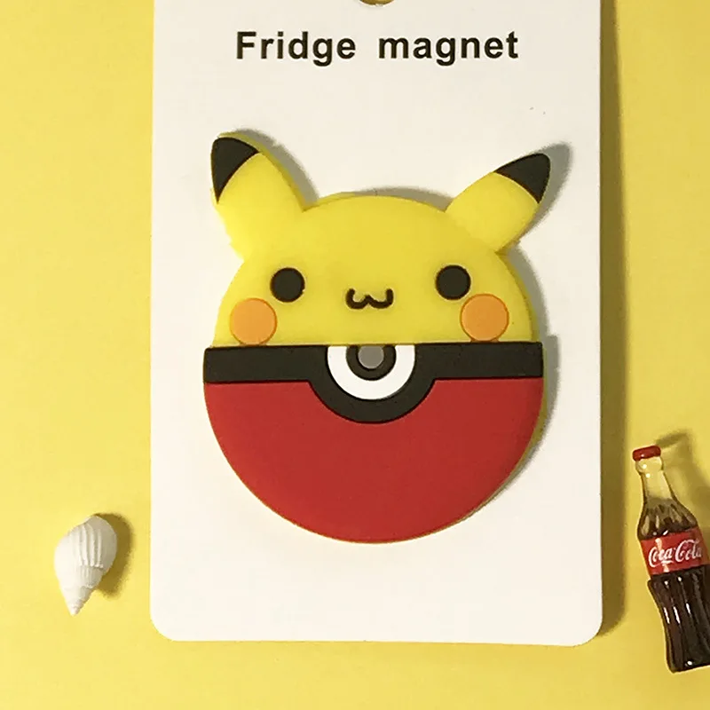 Cartoon Pokemon Pikachu Fridge Magnets Kawaii Snorlax Eevee Refrigerator Memo Magnet Fridge Stickers Decorations Kids Gifts Toys