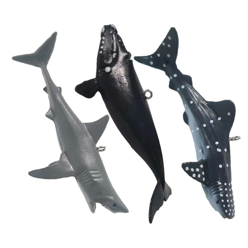 3 Pcs Floating Shark Fish Tank Aquarium Decor Adorable Humpback Landscape Prop Pvc Decoration