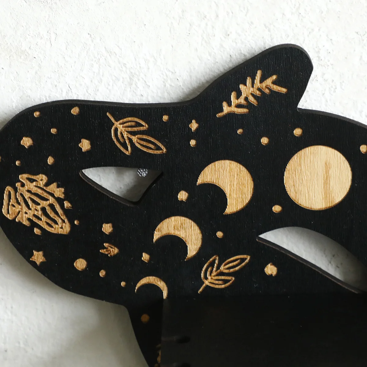 الإبداعية هالوين خشبية الأفعى جدار الجرف الكريستال شمعة تخزين الرف غرفة المعيشة المنزلي شرفة الممر الديكور الحرف #4