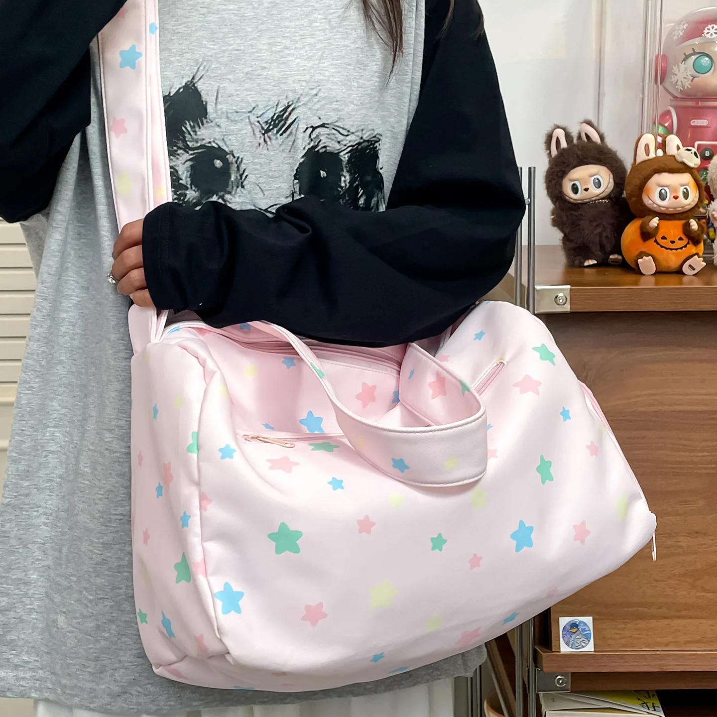 1PC Multifunctional Wet-Dry Tote Bag for Gym Swimming or Travel of Women, Yoga Shoe Holder Shoulder Duffle Daypack