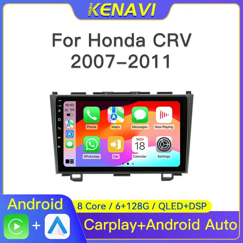 

2 Din Android Car Stereo Radio For Honda CR-V 3 RE CRV 2006-2012 Multimedia Player Navigation GPS Carplay Autoradio Head Unit
