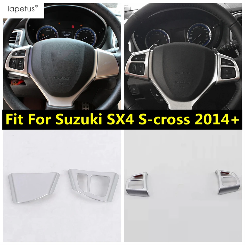 

For Suzuki SX4 S-cross 2014 - 2022 Accessories Car Steering Wheel Button Decoration Cover Trim ABS Matte Interior Refit Kit