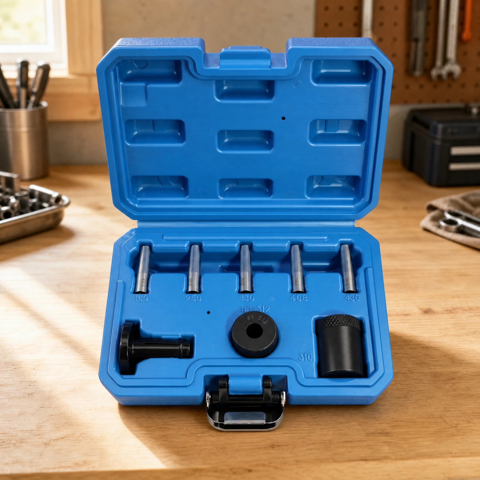 DPL Fuel-Injector Oil-Seal Removal and Installation Tool Kit Knurled Automotive Fuel Injector Seal Tool Kit Steel Organized