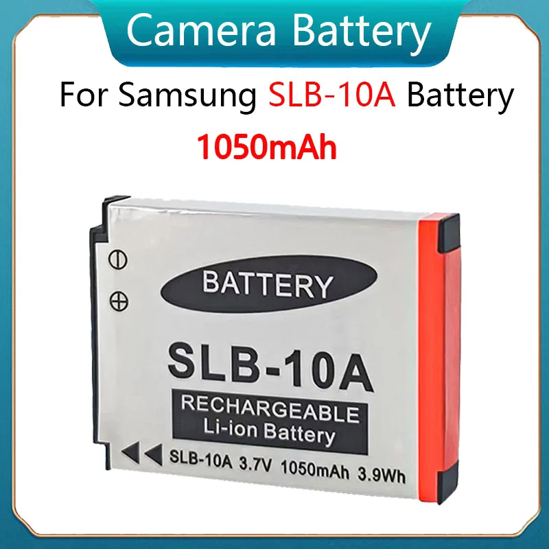 

1050mAH 3.7V SLB-10A SLB10A SLB 10A Camera Battery for Samsung PL50 PL60 PL65 P800 SL820 WB150F WB250F WB350F WB750 WB800F WB500