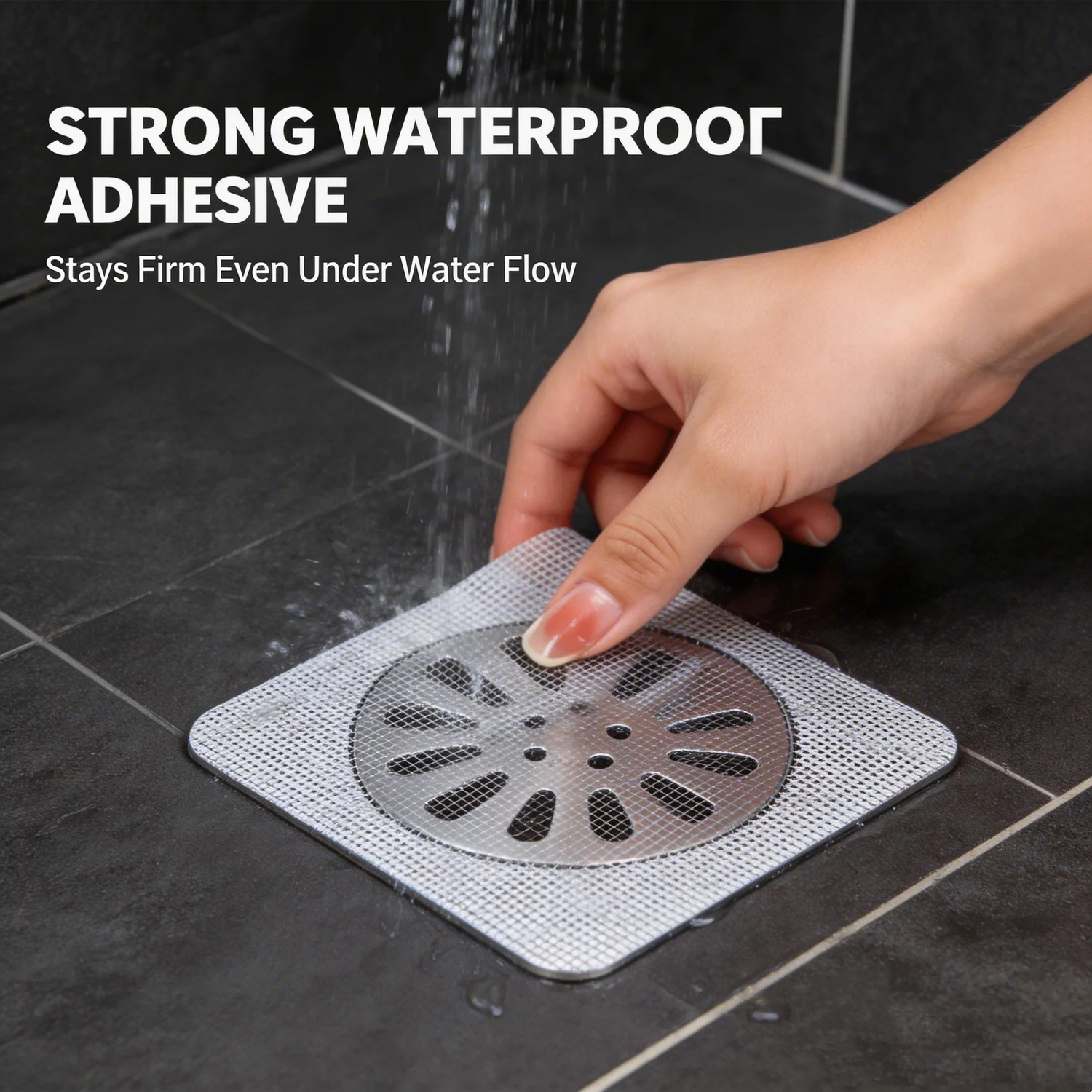 

Самоклеящаяся сетка для слива в полу от насекомых, фильтр для волос в ванной, сетка для защиты от засоров на кухне