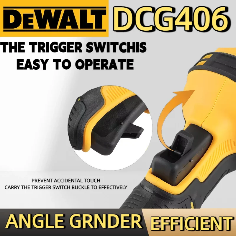 디월트 DCG406 - 20V 고성능 브러시리스 무선 앵글 그라인더 우수한 절단 및 연마 125mm
