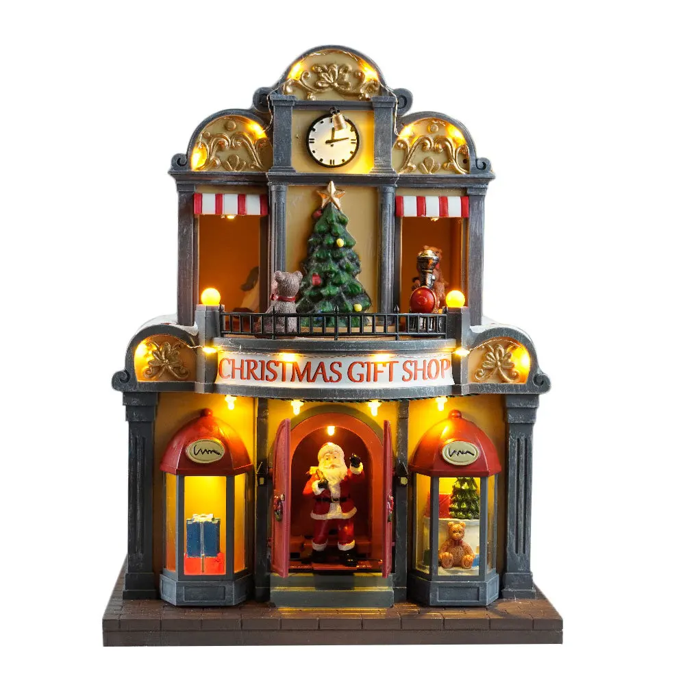 Holiday Gifts Cartoon Glowing Igloo Ornament Gift Shop House Crafts Window Ornament Christmas