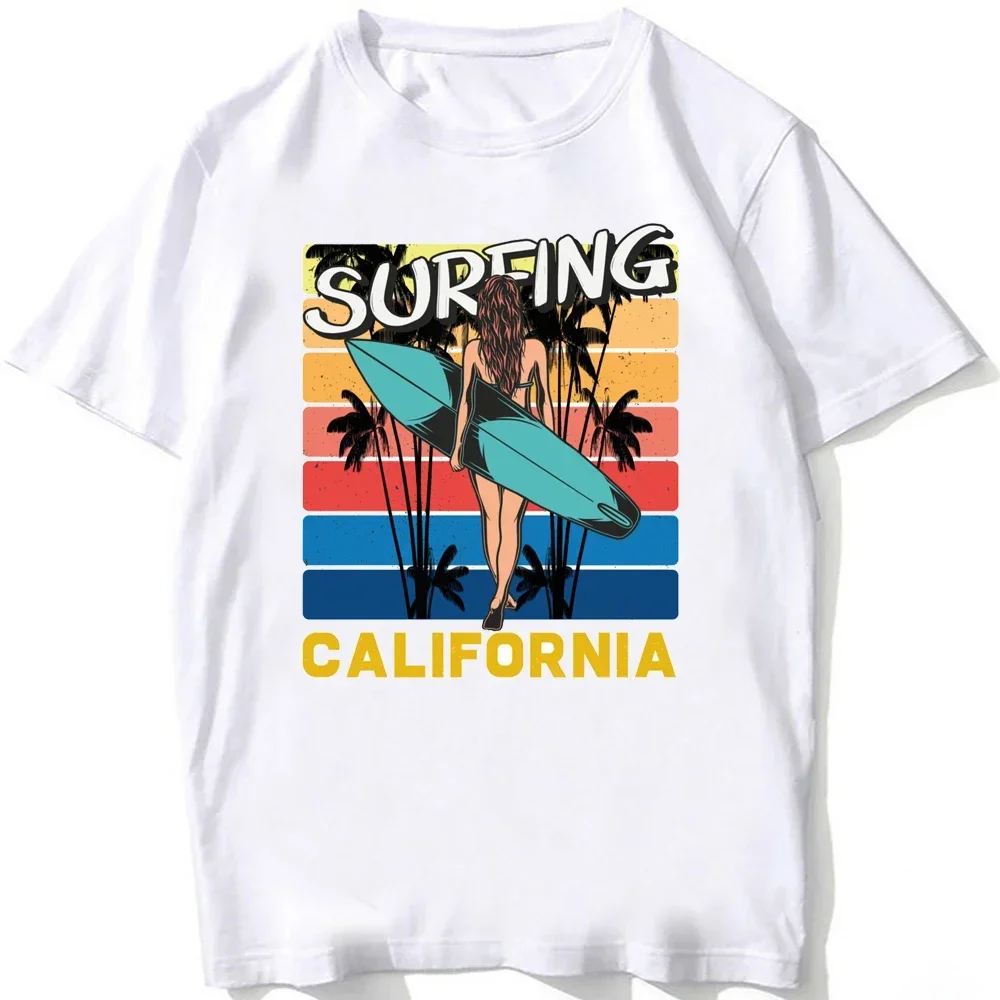 Surfer Surfing Board SUP Sport T-Shirt New Summer Fashion Men Short Sleeve Funny Boy White Casual Tshirt Hip Hop Beach Tees