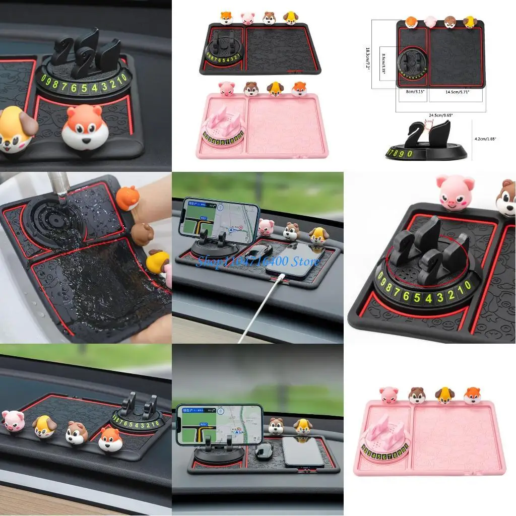 

y1gd Car Dashboard Sticky Mat Anti Slip Gel Pad Phone Holder For Keys Grip