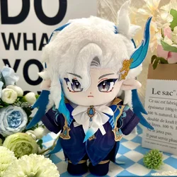 Juego de Anime Genshin Impact Fontaine Neuvillette Kawaii, muñeco de peluche de felpa suave, cambio de ropa, atuendo, juguetes, regalo