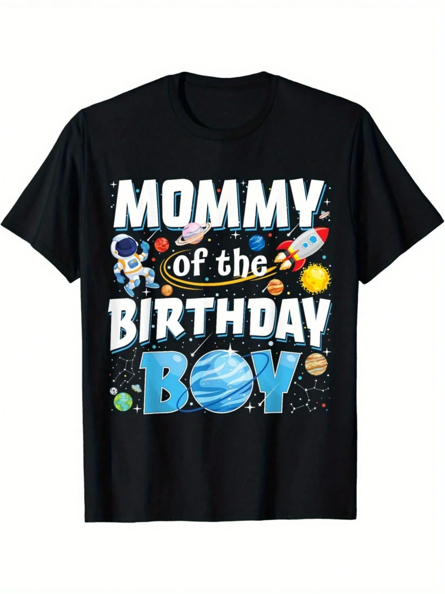 

Halloween Birthday Boy Astronaut Family Space Planet T-Shirt