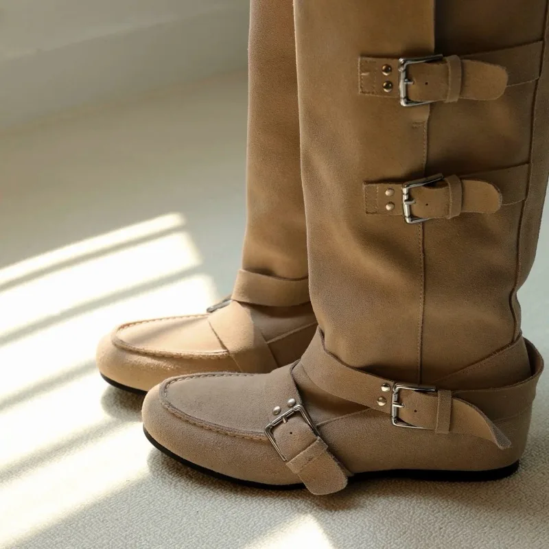 New Style Women's 2026 Long Boots - Thick-legged Pile Boots