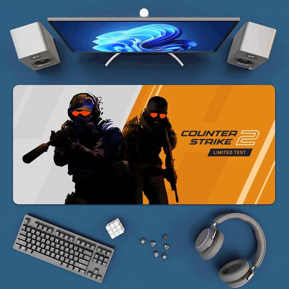 Game Counter-Strike 2 CS2 Mousepad Office Large Mouse Mat Keyboard Mats Rubber PC Computer Game Big Anti-slip Mice Mat