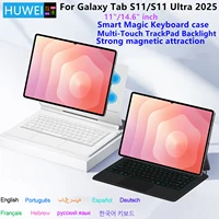 Funda con teclado mágico para Samsung Galaxy Tab S11 Ultra 14,6 ''202020 SM-X930 X936B funda inteligente tipo libro para Tab S11 11 ""X730 X736B