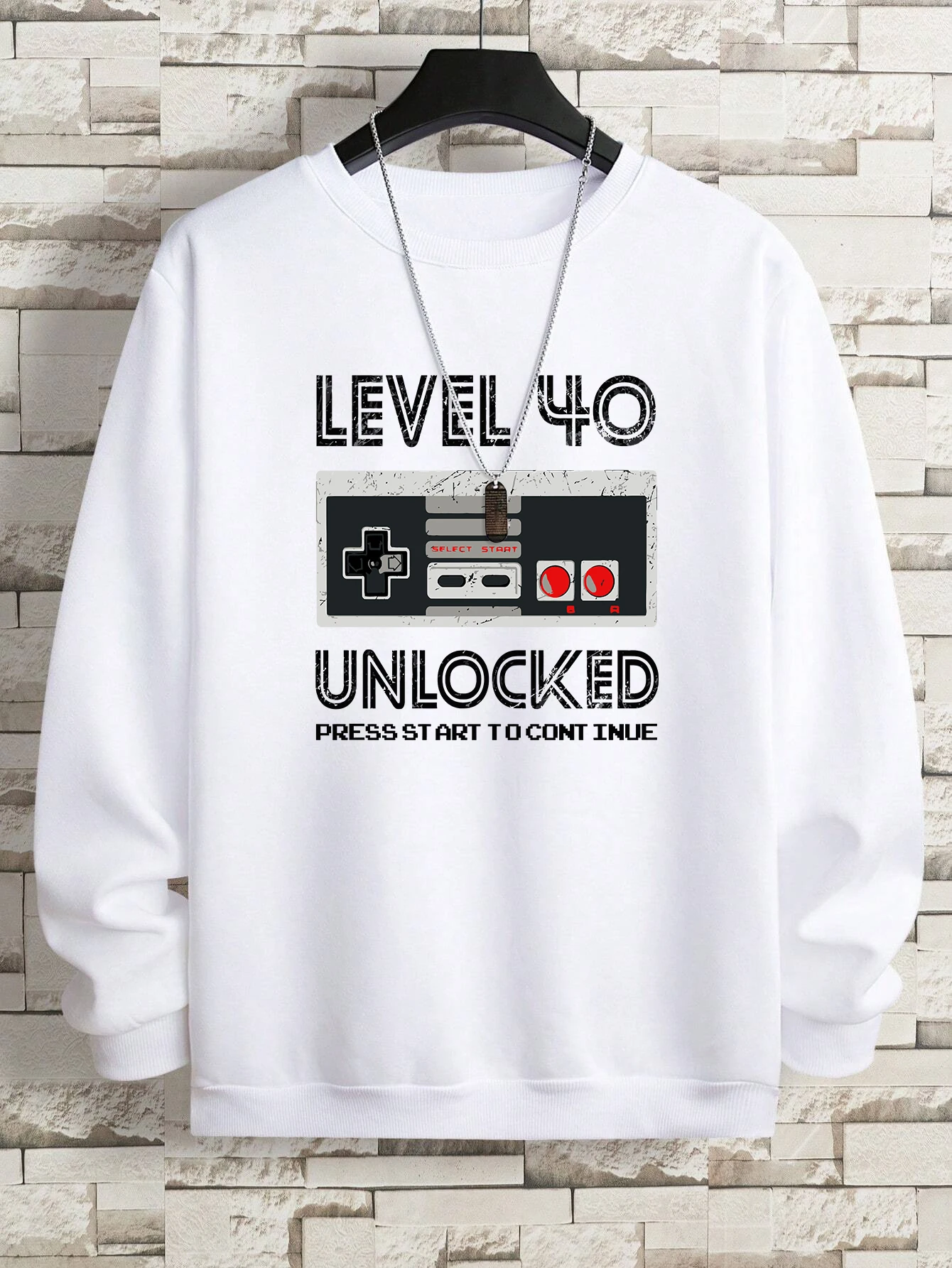 

Level 40 Unlocked Prints Men Hoodies Fleece Warm Comfortable Crewneck Sweatshirt Winter Breathable Pullover Man Female Clothes