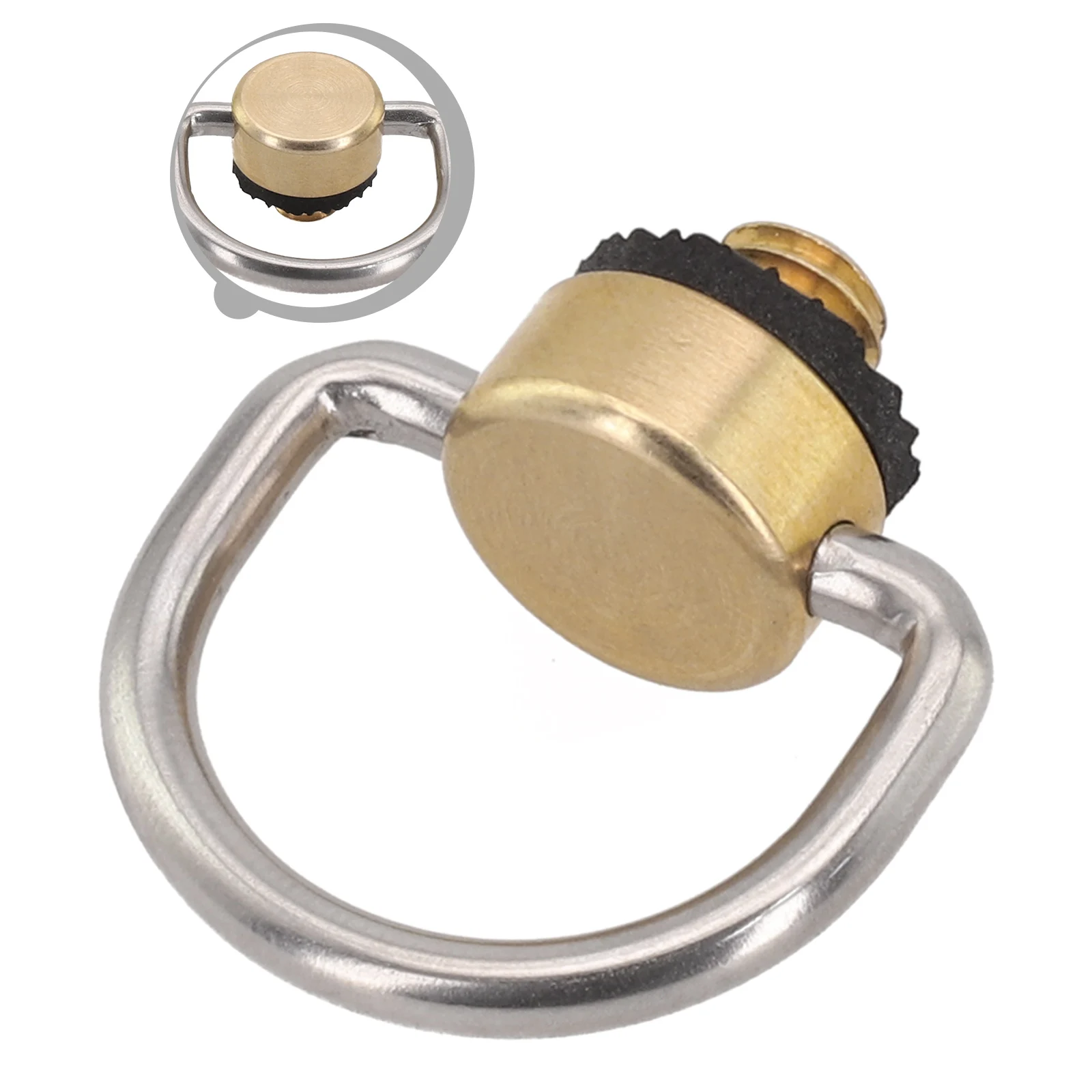 Camping Outdoor Activities Camping Light Hook 1/4 Thread Hanger Rubber Gasket Design Stainless Steel Wear Protection