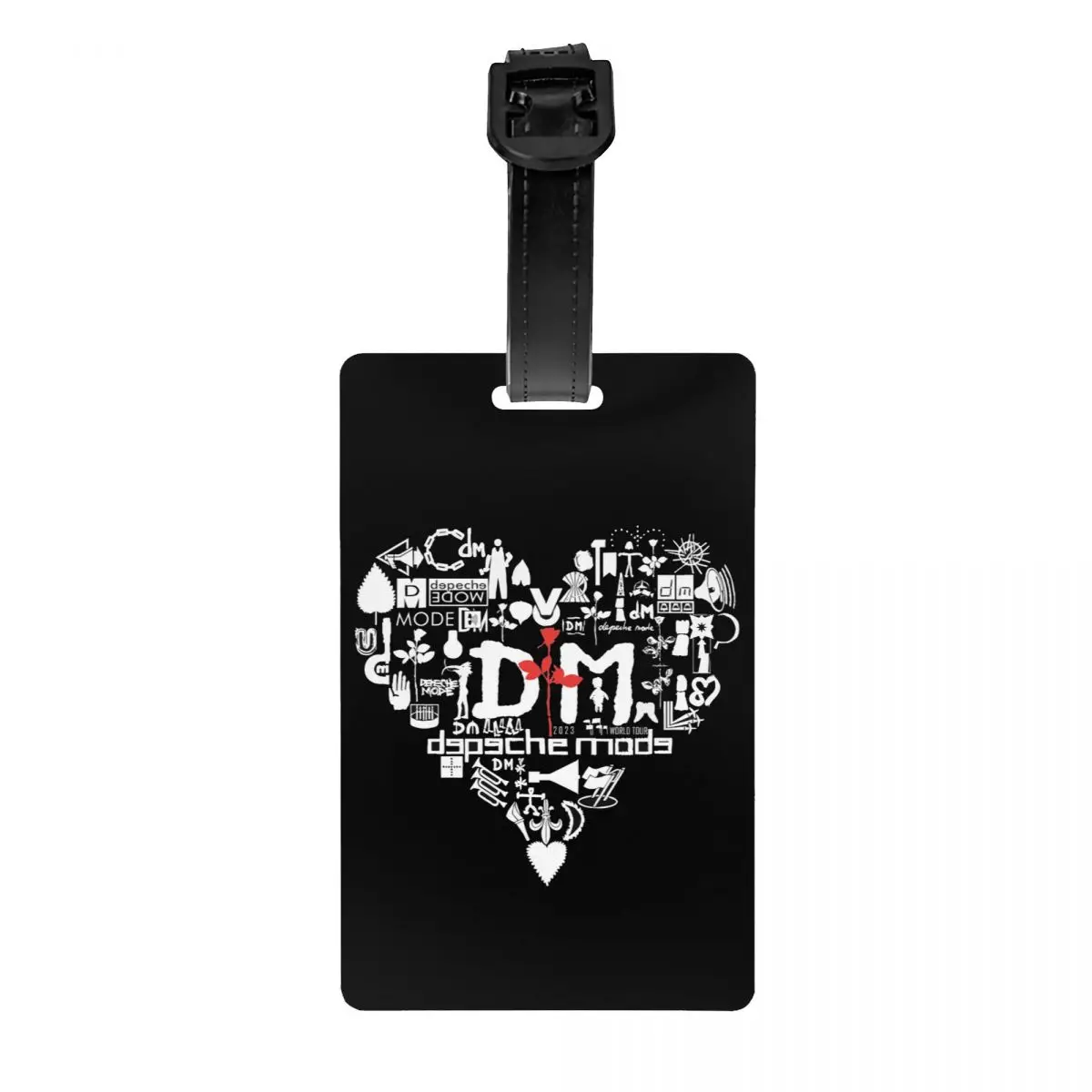 Custom Depeche Cool Mode Electronic Rock Luggage Tag for Suitcases Cute Baggage Tags Privacy Cover Name ID Card