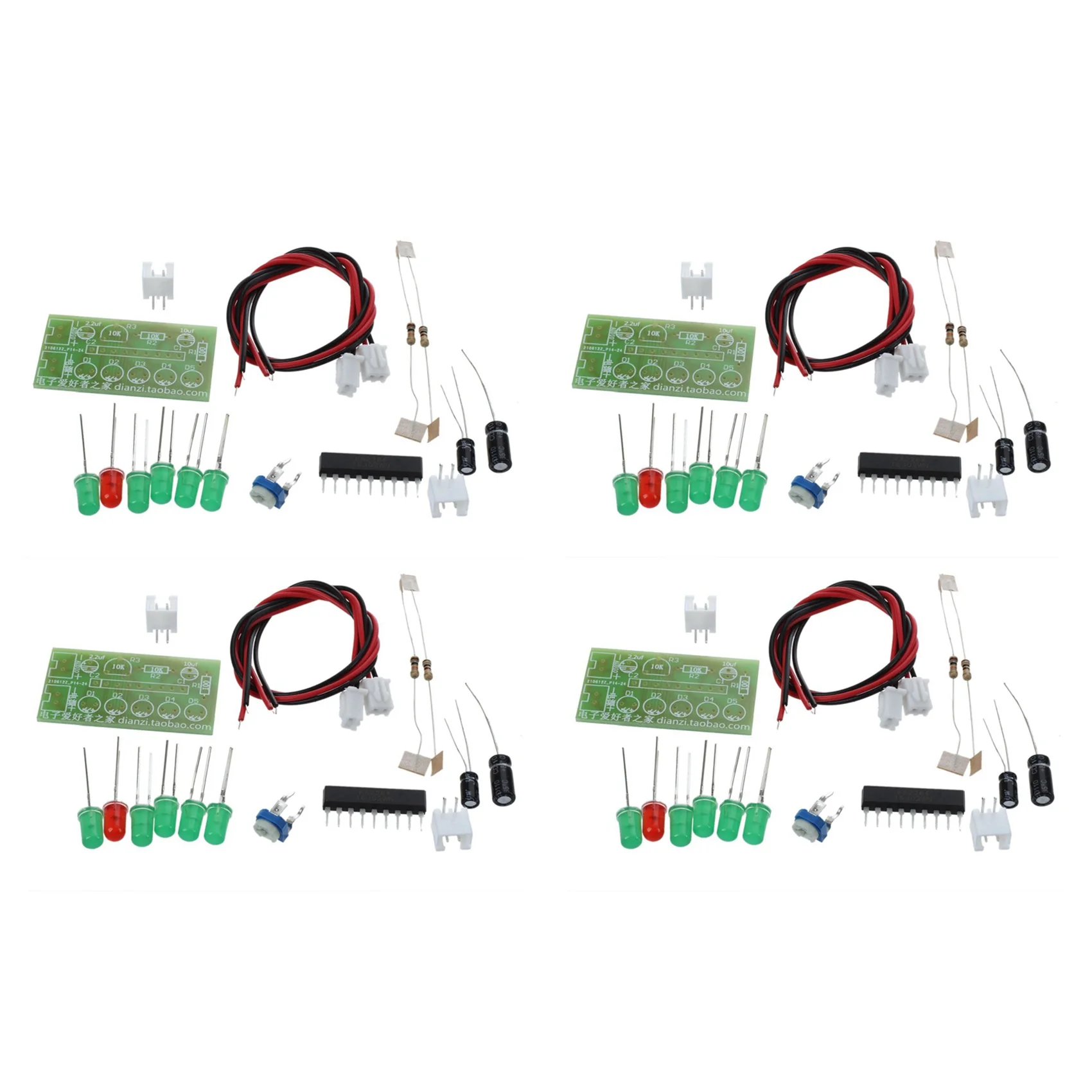 kit-diy-de-medidor-de-nivel-de-Audio-4x-ka2284-com-indicador-led-para-arduino