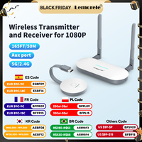 Lemorele Wireless HDMI Video Transmitter & HDMI/VGA Receiver Extender Display Adapter Dongle for TV Monitor Projector switch PC