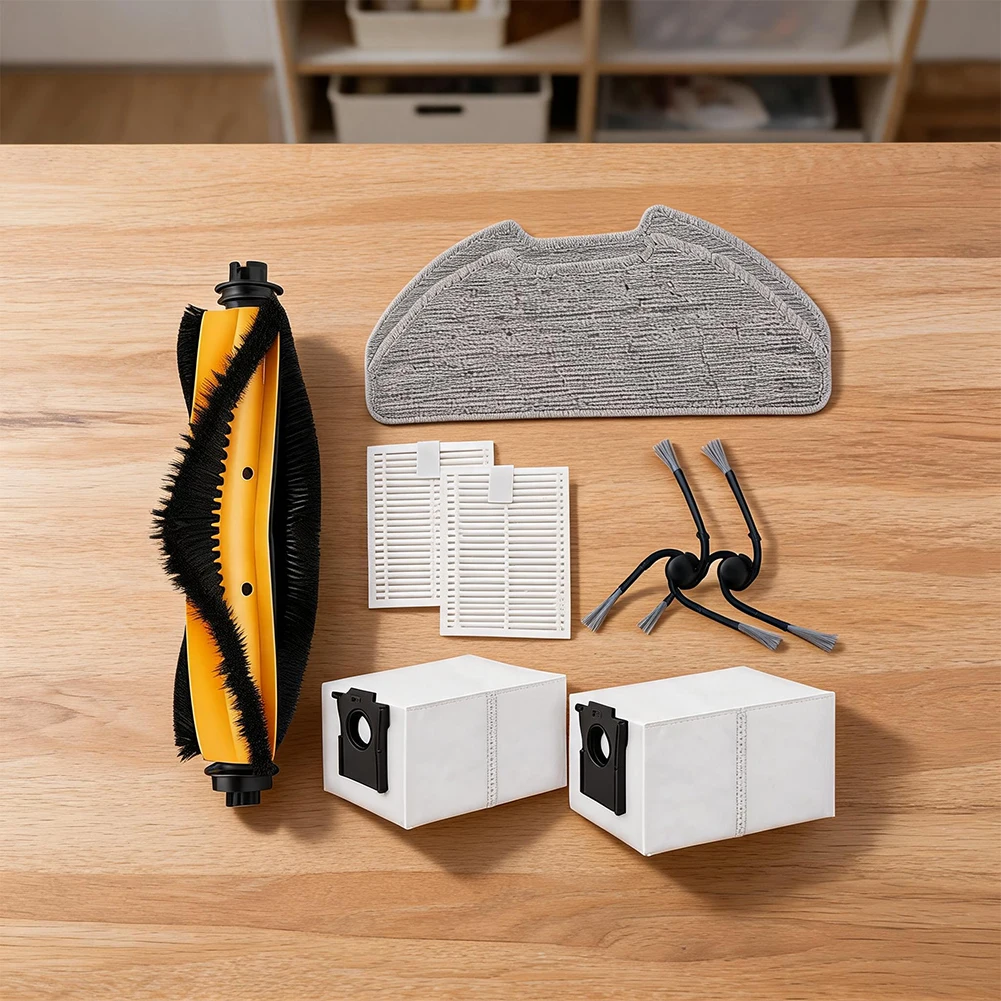 High-Efficiency Spare Parts For Dreame D20 Plus= Air: Main/Side Brushes, Filters=, Bags & Cleaning Pads