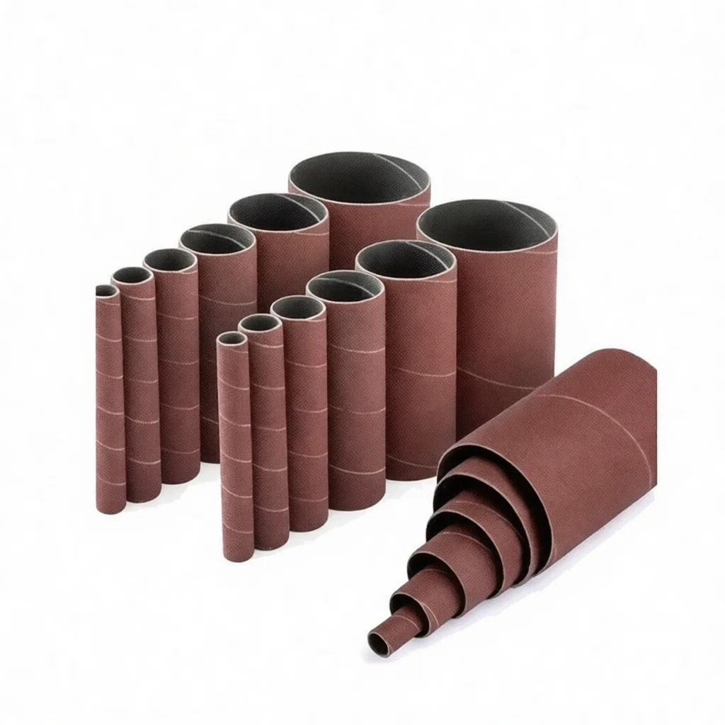 stainless-steel-base-sanding-bands-aluminum-oxide-abrasive-sleeves-metal-grinding-drum-for-workshop-tool