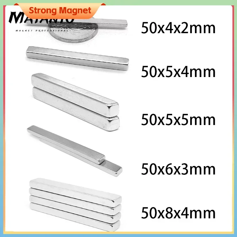 

Neodymium Magnet 50x10x10mm N35 Permanent NdFeB Magnets Rare Earth Neodymium Square Strong Magnet 50x10x4mm