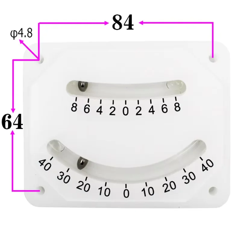 Factory Direct Sale Double Beads Angle Meter Balance Gauge Bubble Level Ruler 0 5 8 30 40 60 Degree for Engineering Vehicles  1P