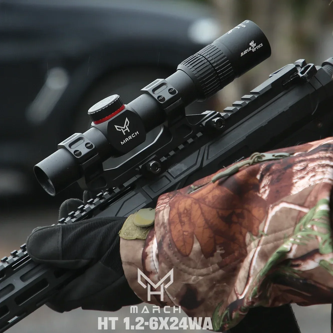 نطاق بندقية زاوية واسعة للصيد HT1.2-6X24WA للصيد والرماية مسدسات الهواء Airsoft مع ملحقات airsoft