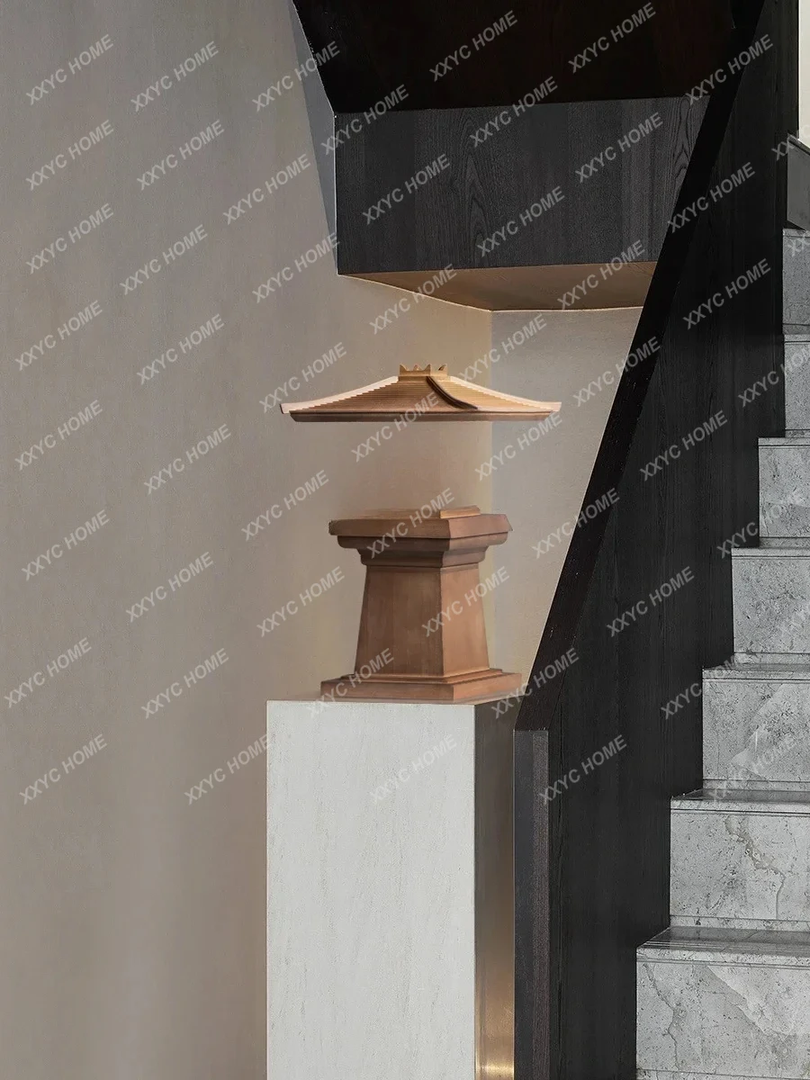 A  Chinese Zen antique architecture creative pavilion decoration hotel aisle tea room decoration