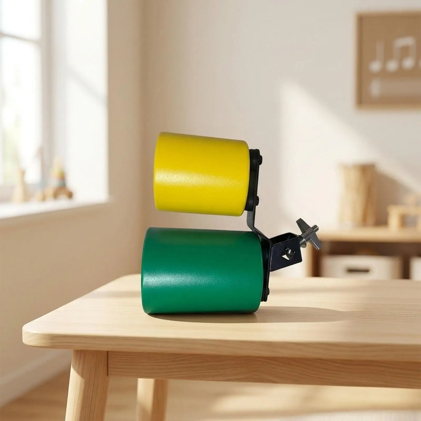 Bicolor Cowbell High Medium Tones Supplies Beginner Practical Versatile Accessories Drum Parts Cow Bell for Family Gatherings