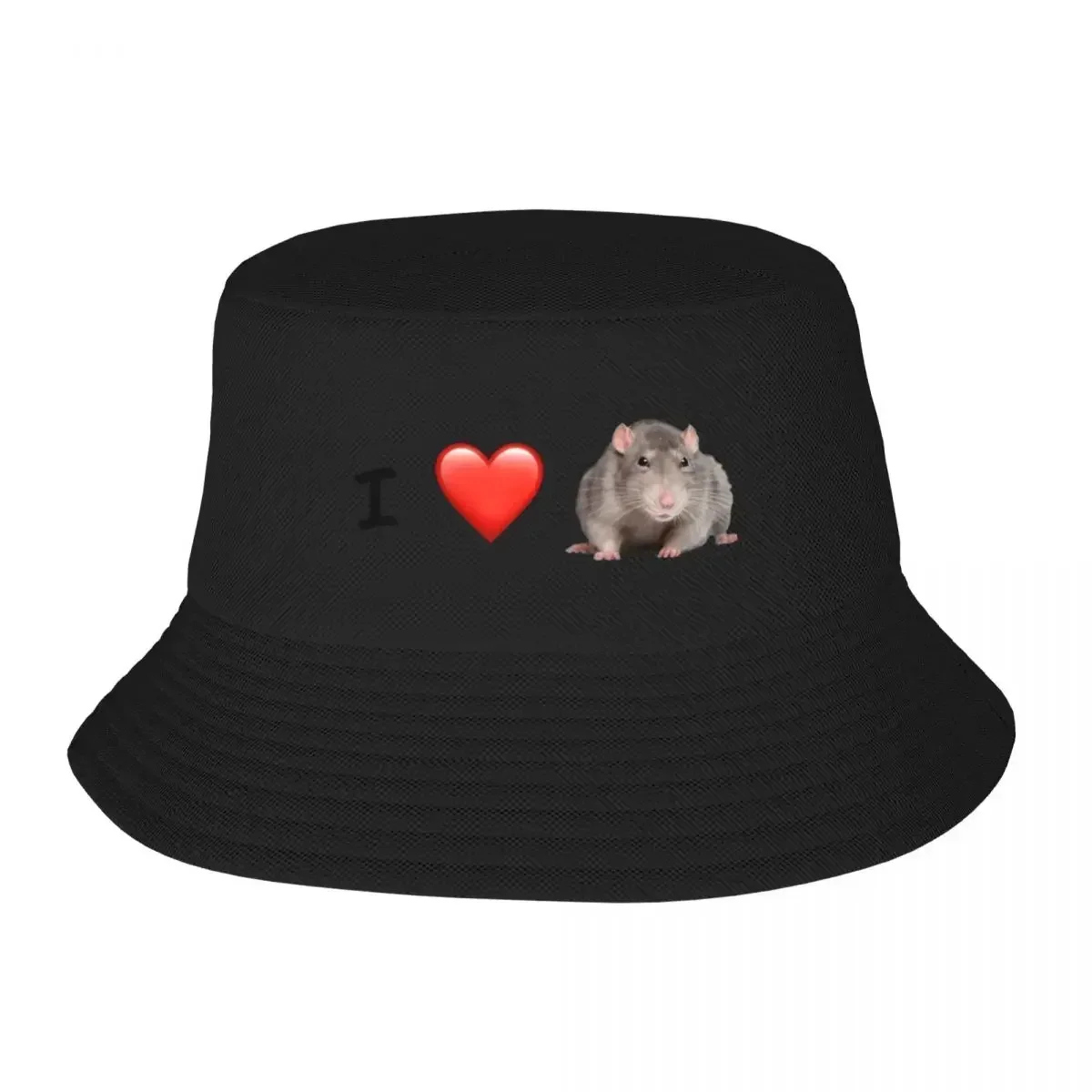 2026 New 2025 New HatI love rats Bucket Hat Vintage Dropshipping Mens Women's