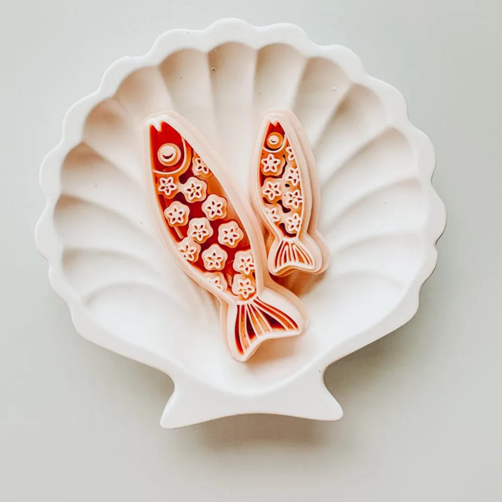 

Cute Little Fish Polymer High-precision Earring Decoration 0.4mm Cutting Mold