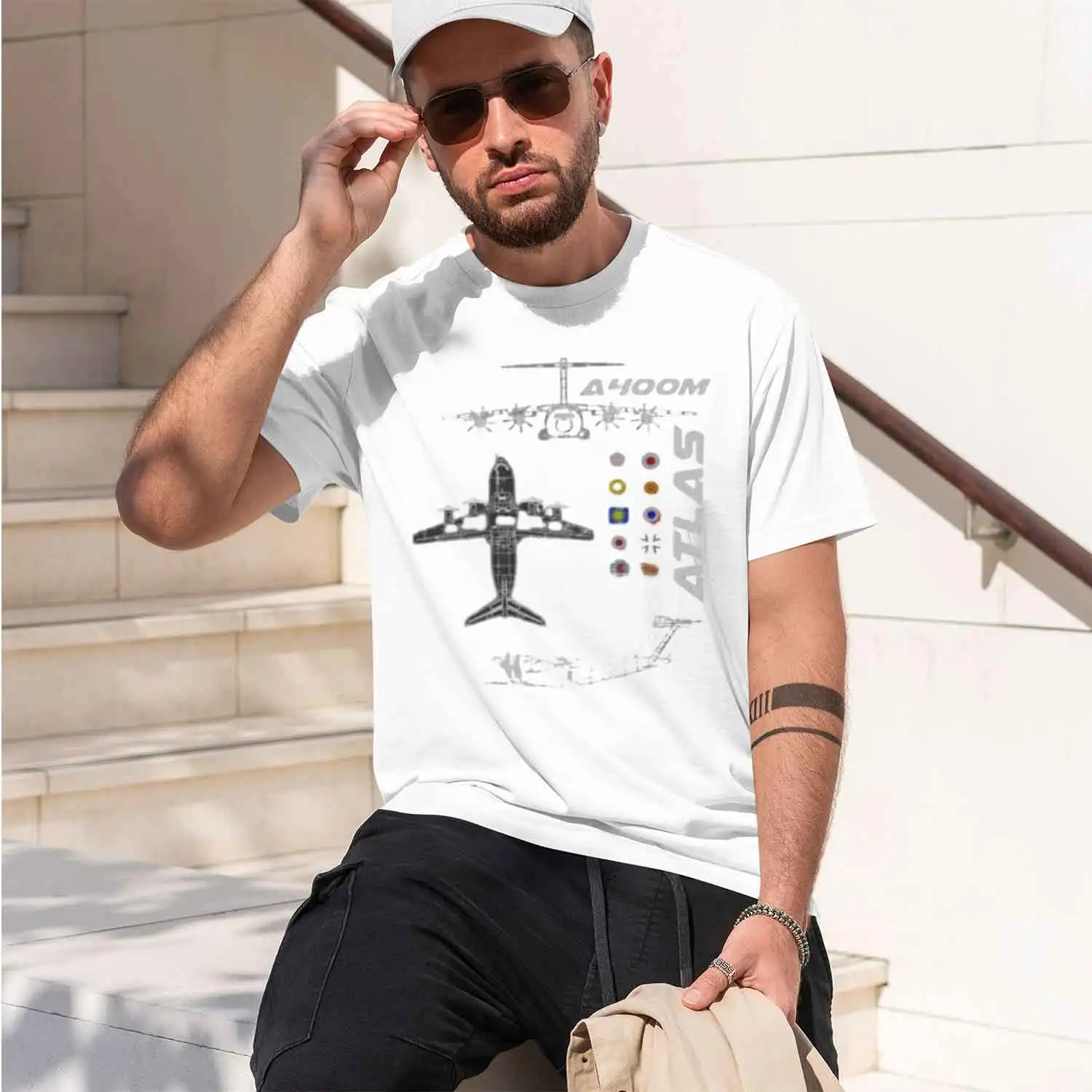 Air Force A400M Atlas Military Transport Air T-Shirt O-Neck Short Sve Summer Casual Mens T-shirt Size S-3XL 2026 New Model Short