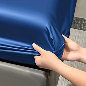 Satin sheet for the bedroom, modern, simple, solid color, excluding pillowcases, 1 8 Main Sales Lençol - №5