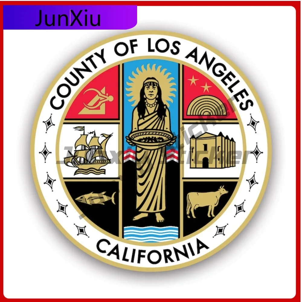 

Seal Of Los Angeles County Stickerwaterproof Anime Bumper Waterproof Vinyl Decal For Cars Protection Protection Unique Fun