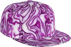 Purple Cabbage Fashion Snapback Hat for Men Women,Hip Hop Style Funny Flat Bill Hats Adjustable Baseball Cap Trucker Hat